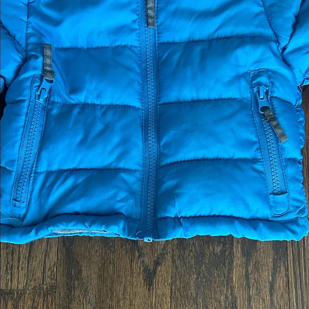 Rothschild‎ Boys Infant Winter Insulated Puffer Blue Hooded Coat/Jacket Sz 6-9m
